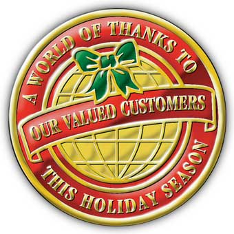 2" CIRCLE HOLIDAY GLOBE
