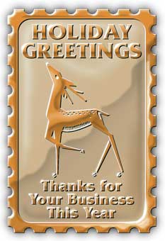 1 1/2" X 2 5/16" THE HOLIDAY DEER