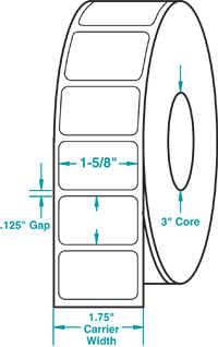 1 5/8" X 1 1/8" THERMAL TRANSFER LABEL