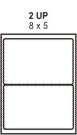 PT#012 8" X 5" LABEL SHEET