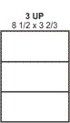 PT#016   8 1/2" X 3 2/3" LABEL SHEET