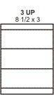 PT#017   8 1/2" X 3" LABEL SHEET