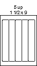 PT#028   1 1/2" X 9" LABEL SHEET