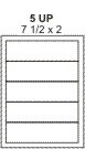 PT#030   7 1/2" X 2" LABEL SHEET