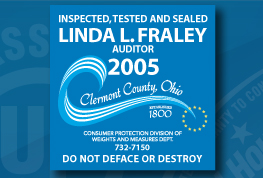sample of a outdoor county auditor label