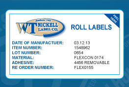 sample of a piggyback label showing both layers